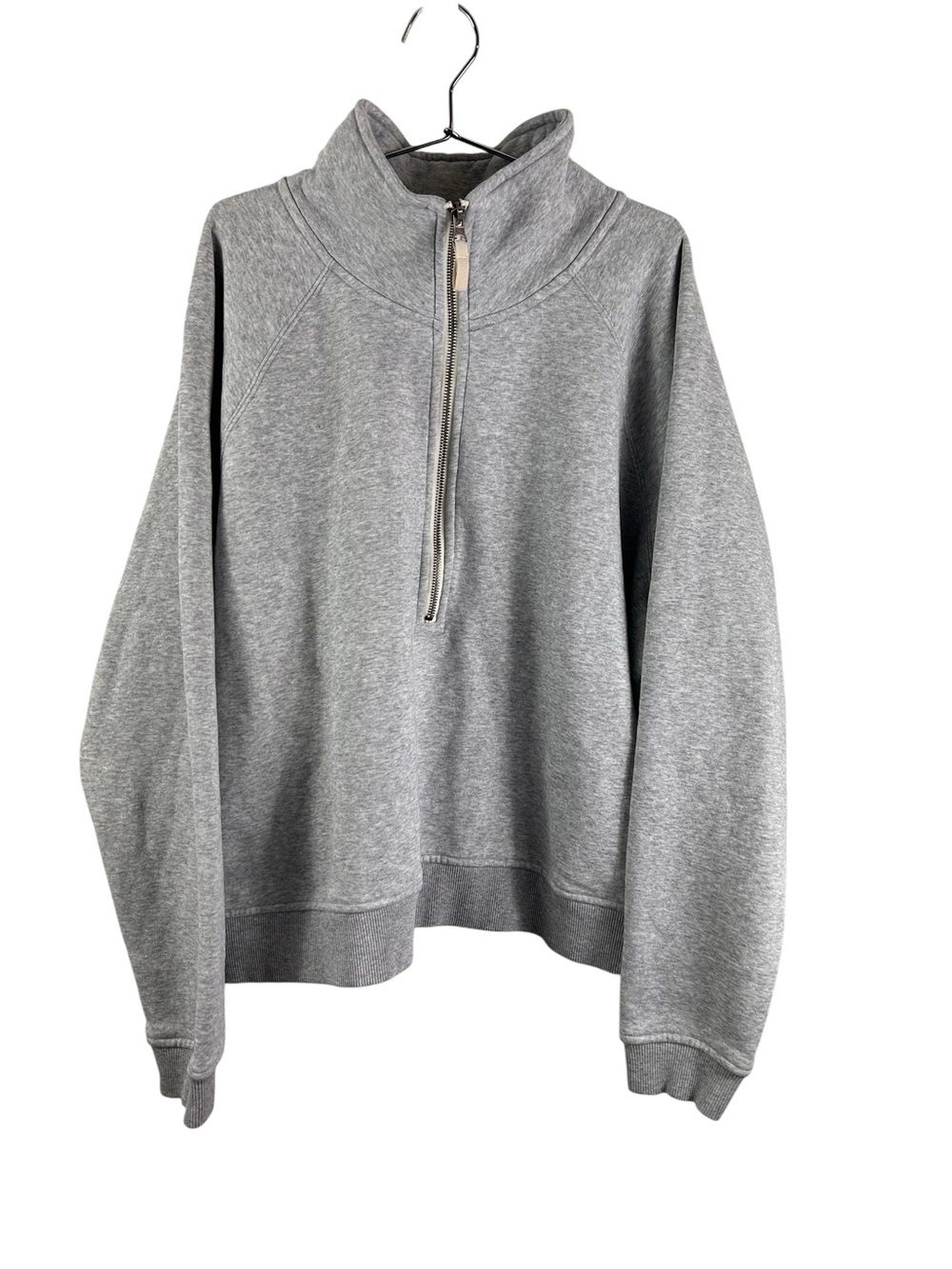 VUORI Restore Half Zip Fleece Pullover Light Heather Grey Women's EUC - Picture 3 of 10